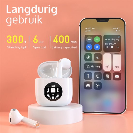 JAP Sounds AP80 Draadloze oordopjes - Met oplaadcase - Bluetooth - Geschikt voor apple, iphone, android, samsung etc.