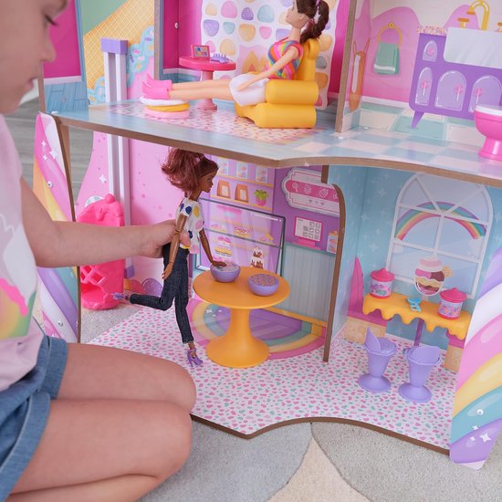 Nancy's KidKraft Snoepkasteel Poppenhuis - Speelhuis - Speelkasteel voor Kinderen - Speelgoed - Poppen Speelgoed - Speelset - Snoephuis