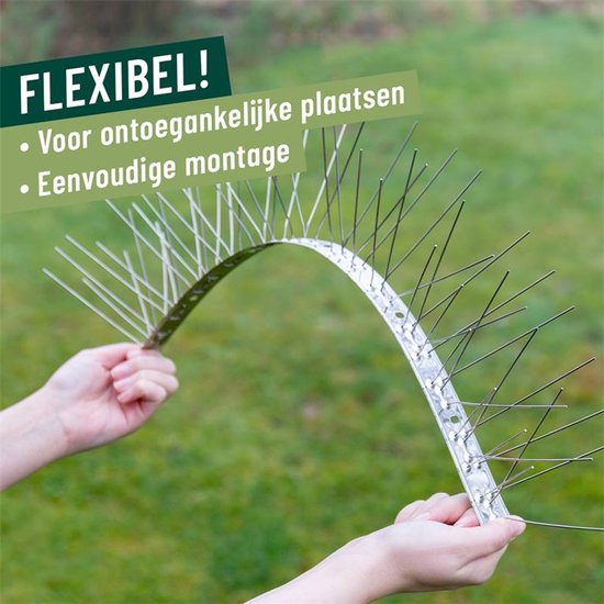 Nancy's Oliena Duivenpinnen - Buigbare Duivenverjager - Duivenwering - 80 Pinnen - 3 Meter