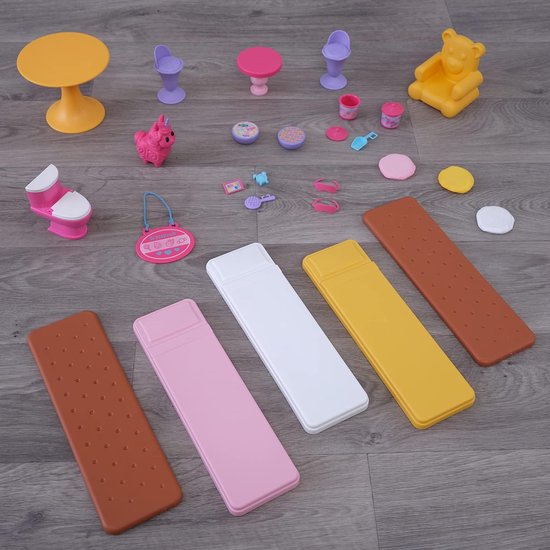 Nancy's KidKraft Snoepkasteel Poppenhuis - Speelhuis - Speelkasteel voor Kinderen - Speelgoed - Poppen Speelgoed - Speelset - Snoephuis