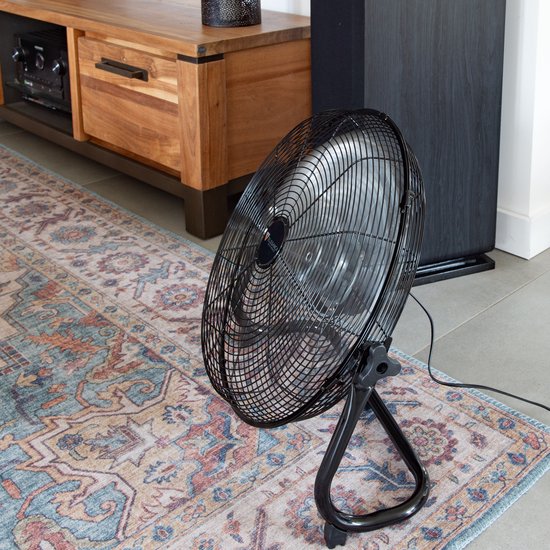 Eleganca Vloerventilator XL - Ventilator - Extra Sterke Luchtkoeler - 4 Standen - 110W - Zwart