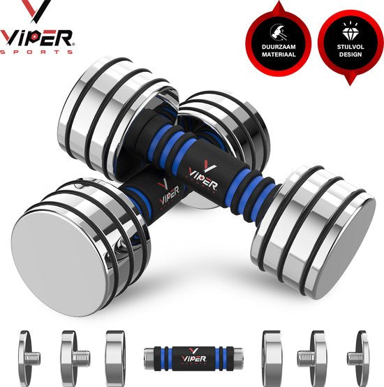 Viper Sports Verstelbare Dumbbells 2 x 10 kg