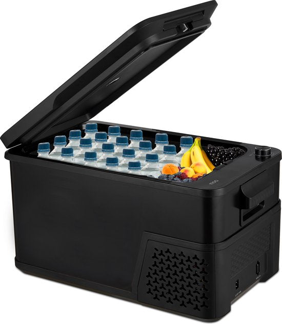 Nancy's MOA Compressor Koelbox Elektrisch 12V en 230 volt - Coolbox - Frigobox - 21 Liter - Zwart