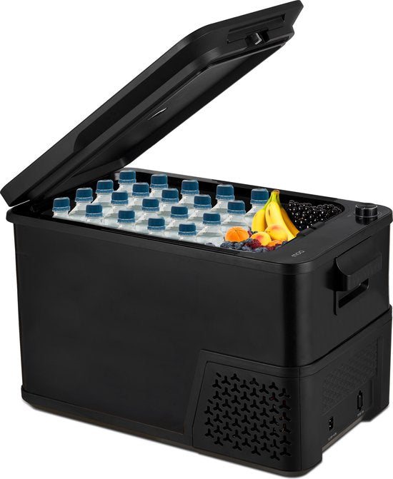 Nancy's MOA Compressor Koelbox Elektrisch 12V en 230 volt - Coolbox - Frigobox - 38 Liter - Zwart
