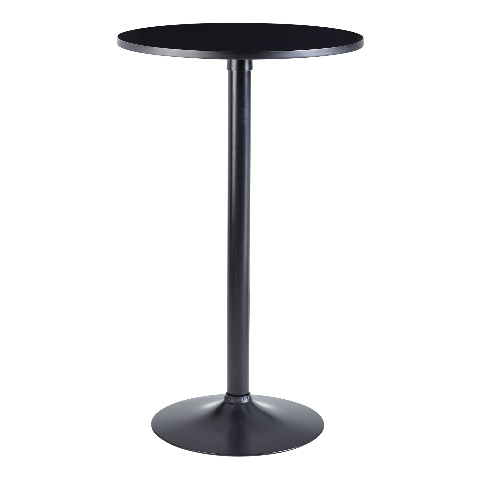 Nancy's Carlsbad Bar Table - High Table - Bistro Table - Round Bar Table - Bar Table - Black - MDF / Steel - Ø 60 cm