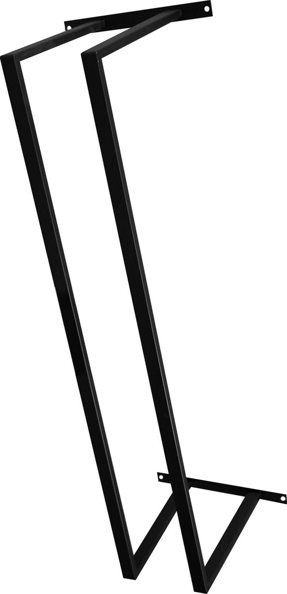Tweedekans Eleganca Handdoekrek wandmontage 95x25x20 cm - RVS – Mat Zwart