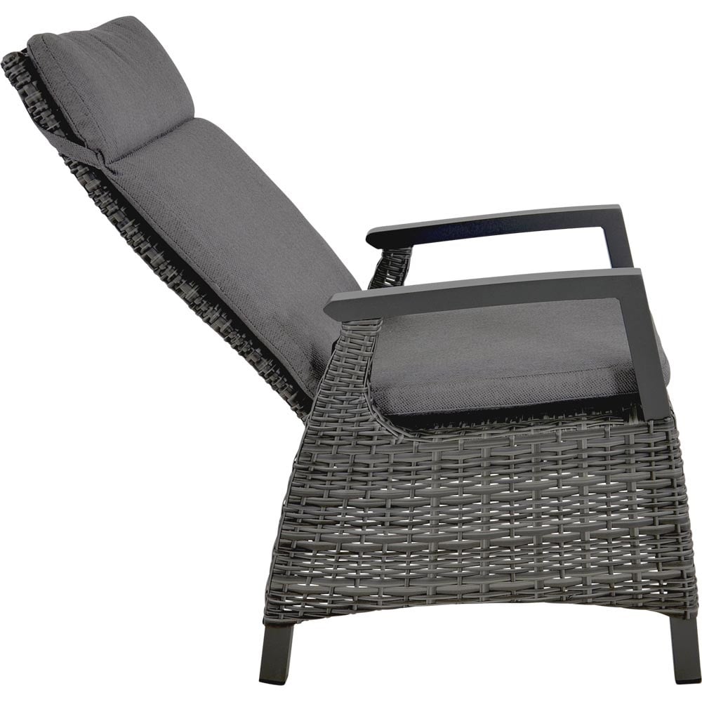 Nancy's Kempston Loungestoel - Tuinstoel - Antraciet / Grijs