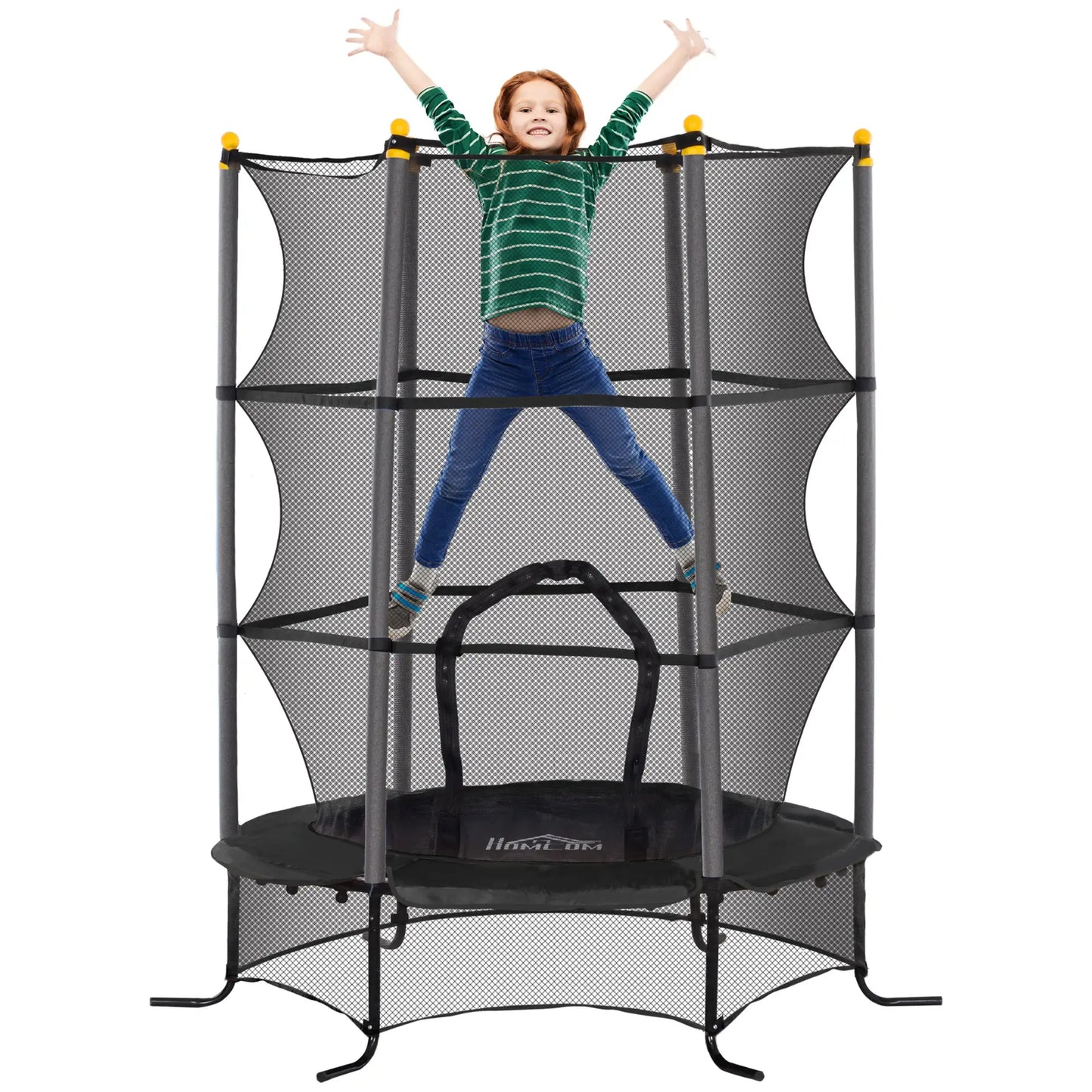 Nancy's Canevino Trampoline met Veiligheidsnet - Zwart - ± Ø 160 cm