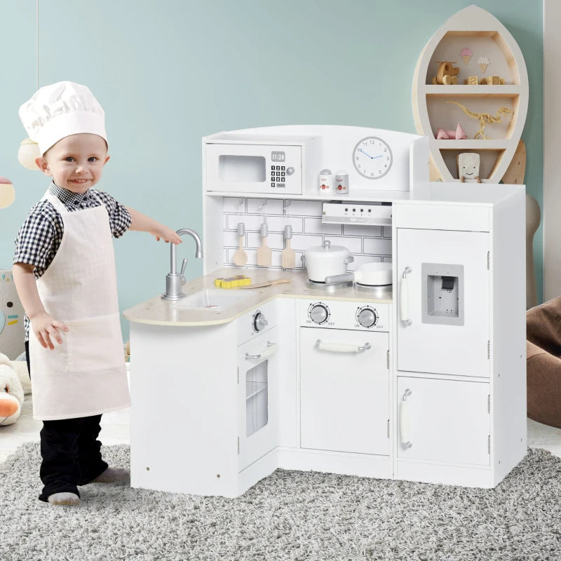 Cuisine pour enfants Rosalie de Nancy - Cuisine de jeu - Cuisine jouet - Accessoires inclus - Blanc