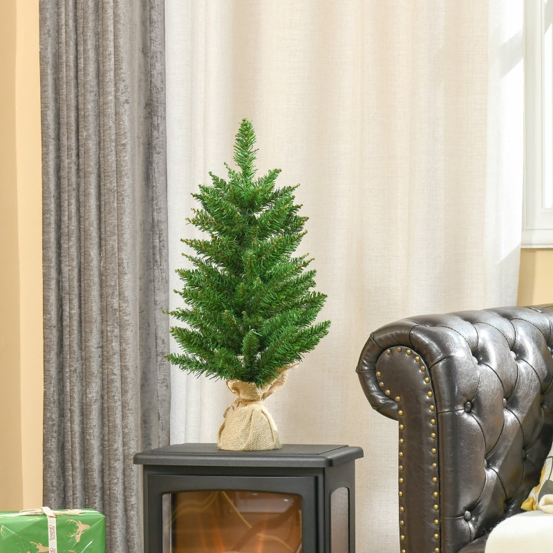 Nancy's First Fall Kerstboom - Groen - Pvc, Linnen, Cement - Ø44 x 60H cm; Aantal tips: 70.
