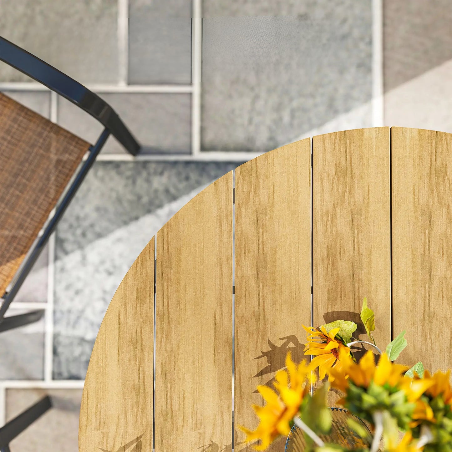 Nancy's Fontanigorda Tuintafel - Terrastafel - Rond - Teak - ± Ø120 x75 cm