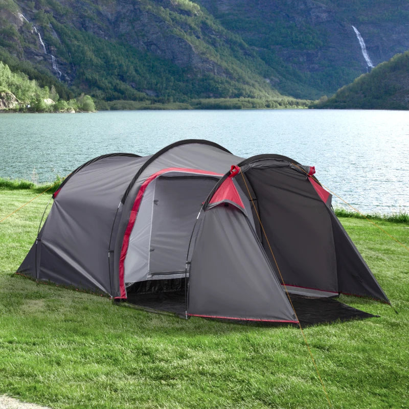 Nancy's Barro Kampeertent - Camping tent - 3 Persoons - Grijs - ± 430 x 210 x 150 cm