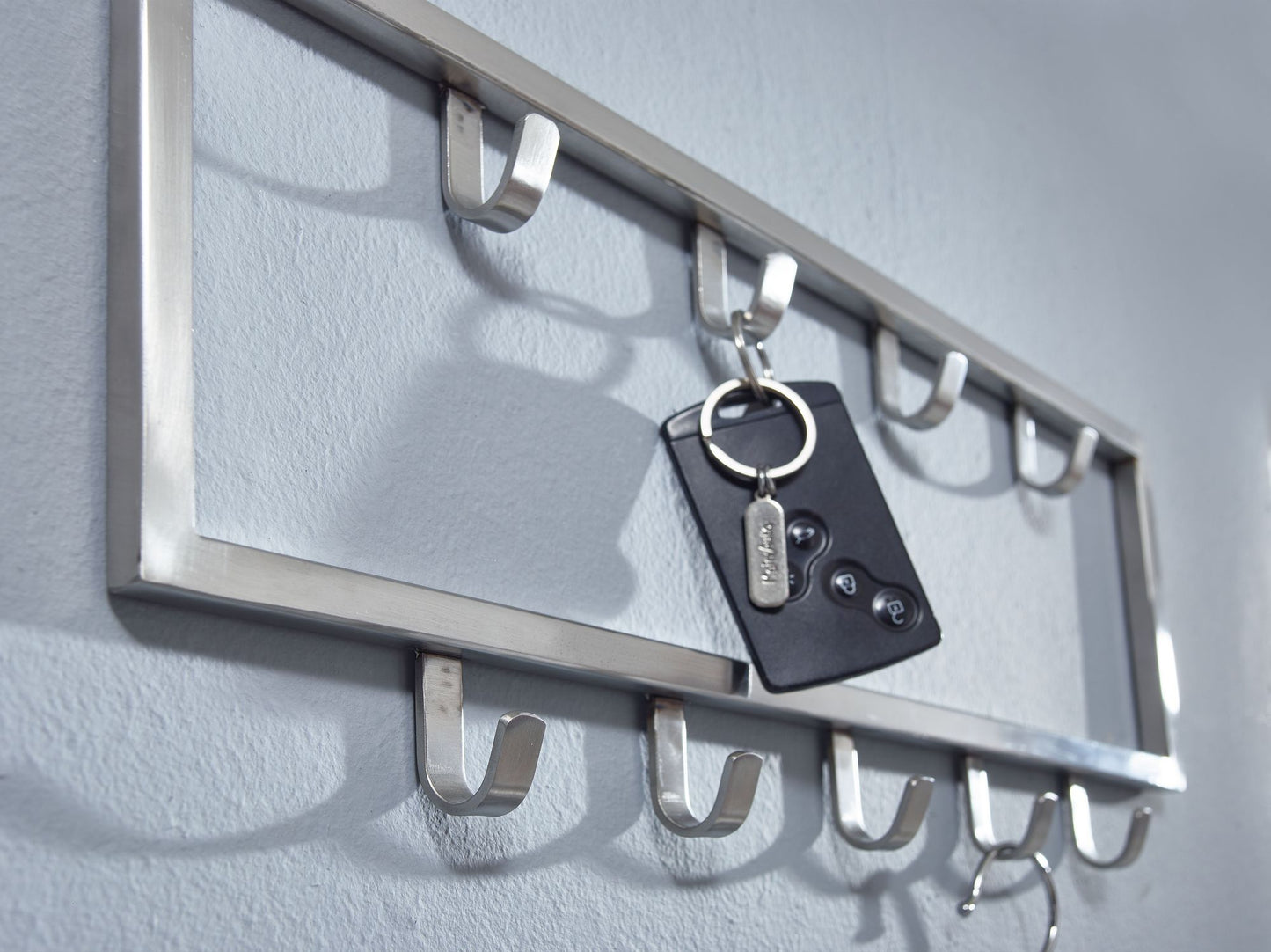 Nancy's Atalaia Wandkapstok - Muurkapstok - Kapstok - Zilver - Staal - ± 50 x 5 x 20 cm