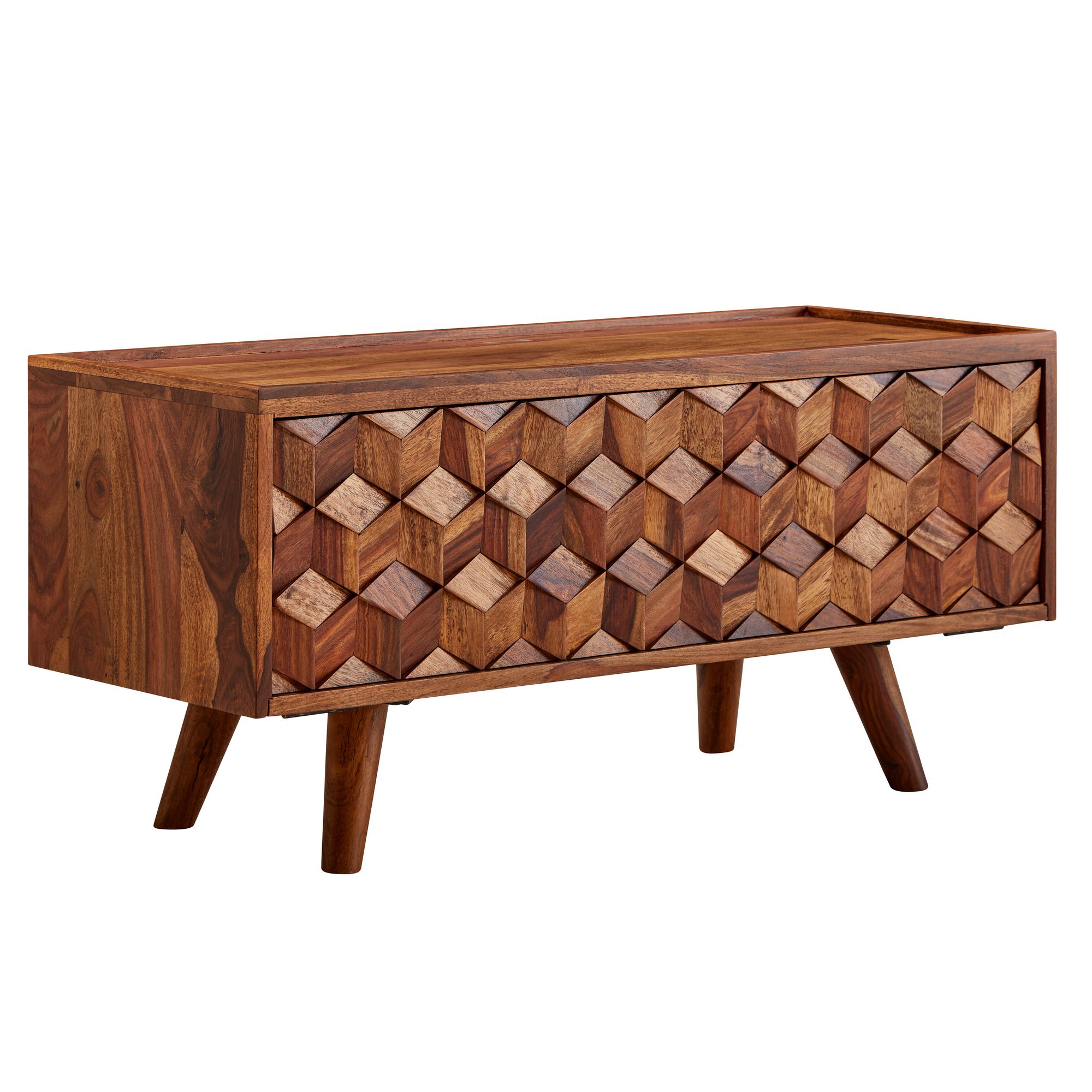 Nancy's Podame TV Furniture - TV Cabinet - Lowboard - Sheesham Wood - ± 90 x 35 x 45 cm