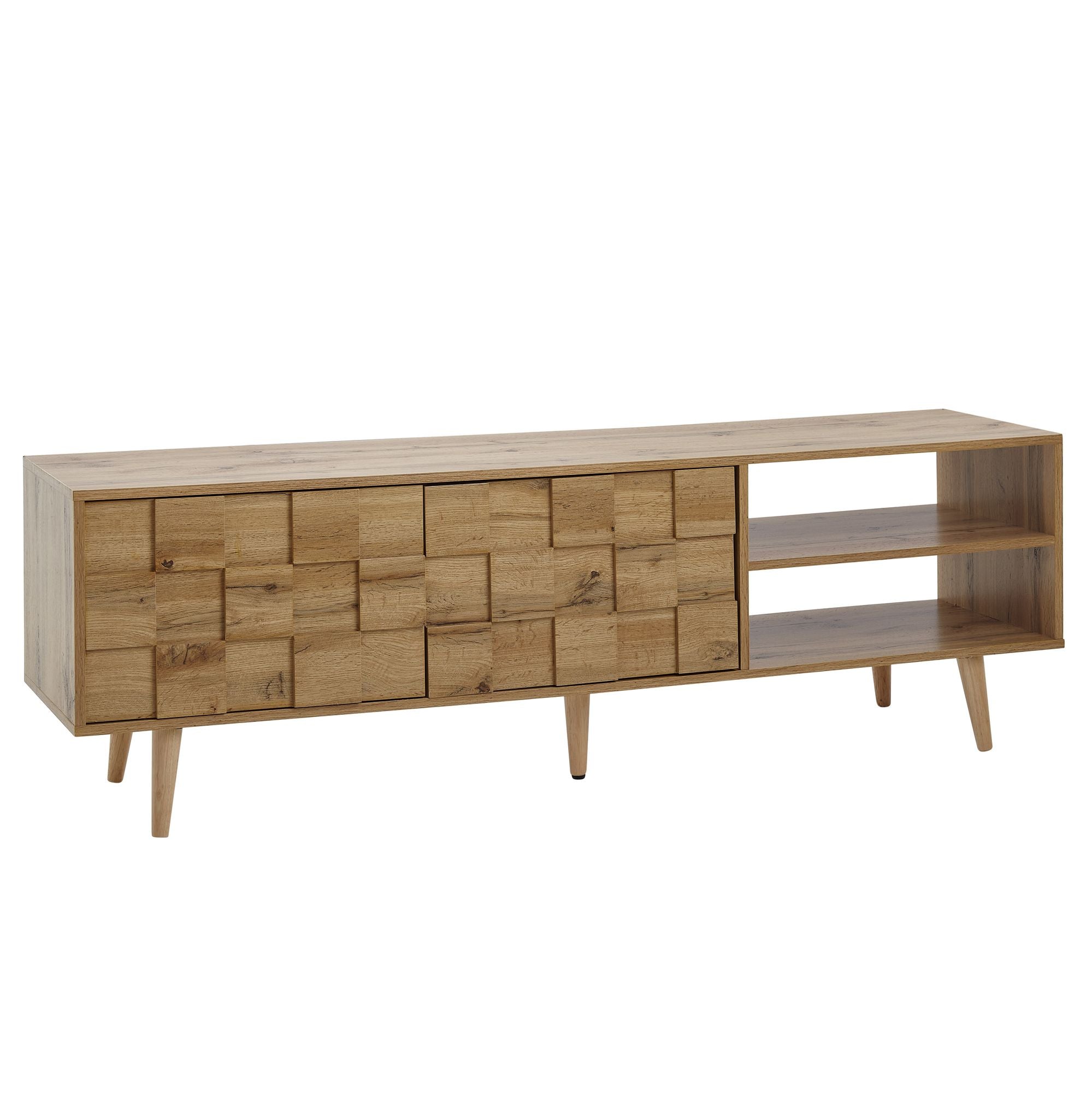Nancy's Moreira TV Cabinet - TV Furniture - Lowboard - Oak look - ± 160 x 40 x 50 cm