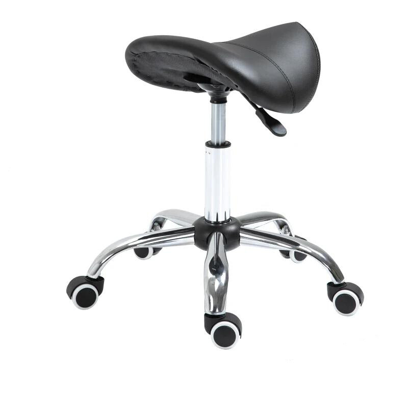 Nancy's Augusta Work Stool - Salon Stool - Ergonomic - Height Adjustable - Black