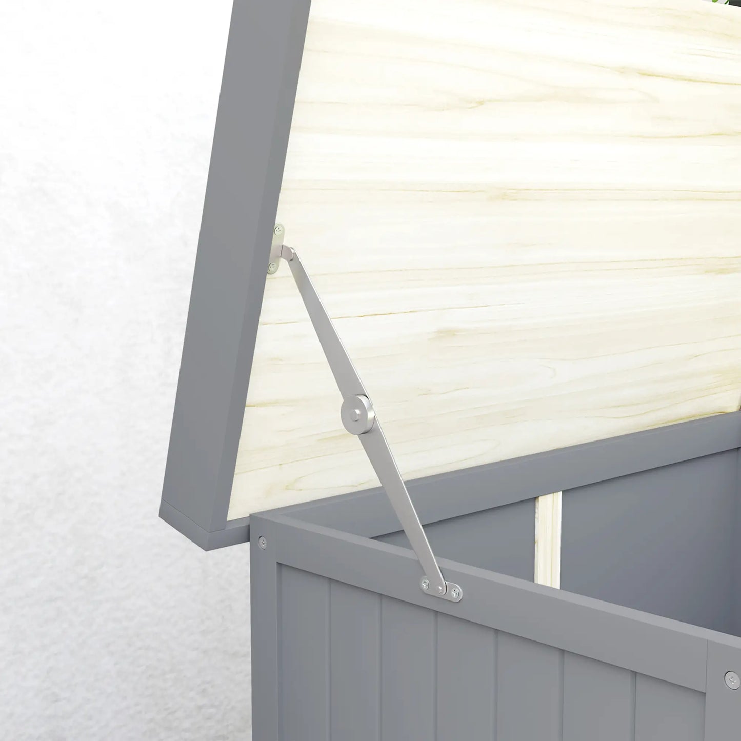 Nancy's Follina Planttafel - Tuinwerktafel - Tuinkast - Grijs - Dennenhout - ± 75 x 45 x 90 cm