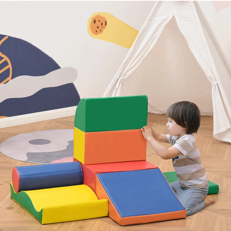 Blocs de construction souples Milan de Nancy - Blocs en mousse - Blocs de jeu - 7 pièces - Multicolore