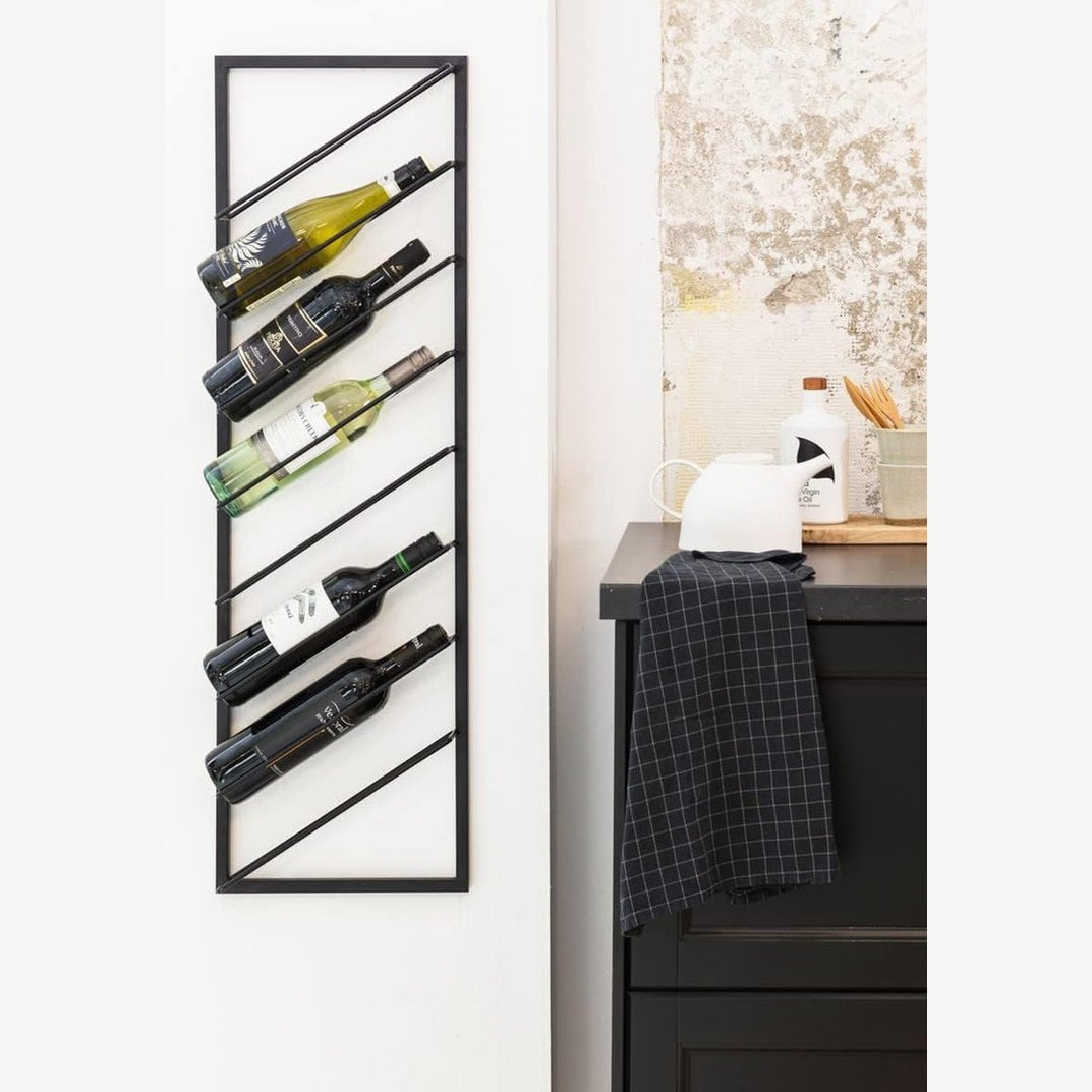 Eleganca Casier à vin moderne pour 8 bouteilles Noir