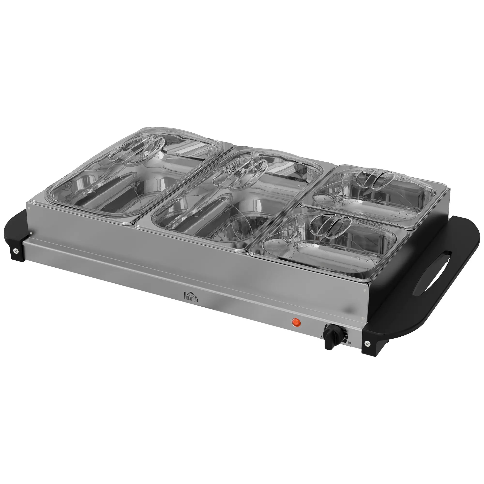 Nancy's Lazise Buffetverwarmer - Warmhoudplaat - Voedselverwarmer - Zilver - RVS