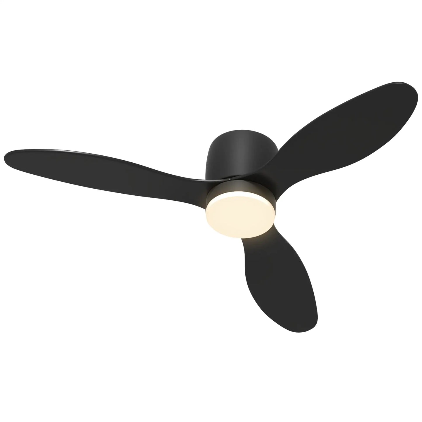 Nancy's Gozzano Plafondventilator - Aanpasbare verlichting - Timer - Zwart