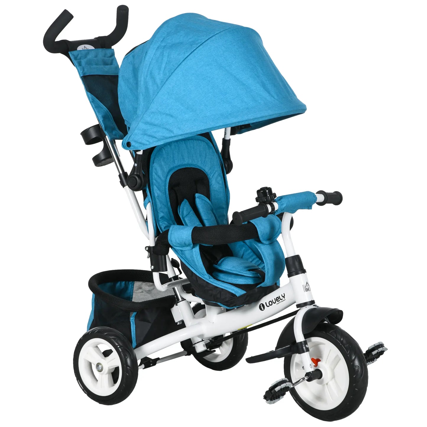 Nancy's Lucugnano Kinderdriewieler - Driewieler - Kinderwagen - Blauw