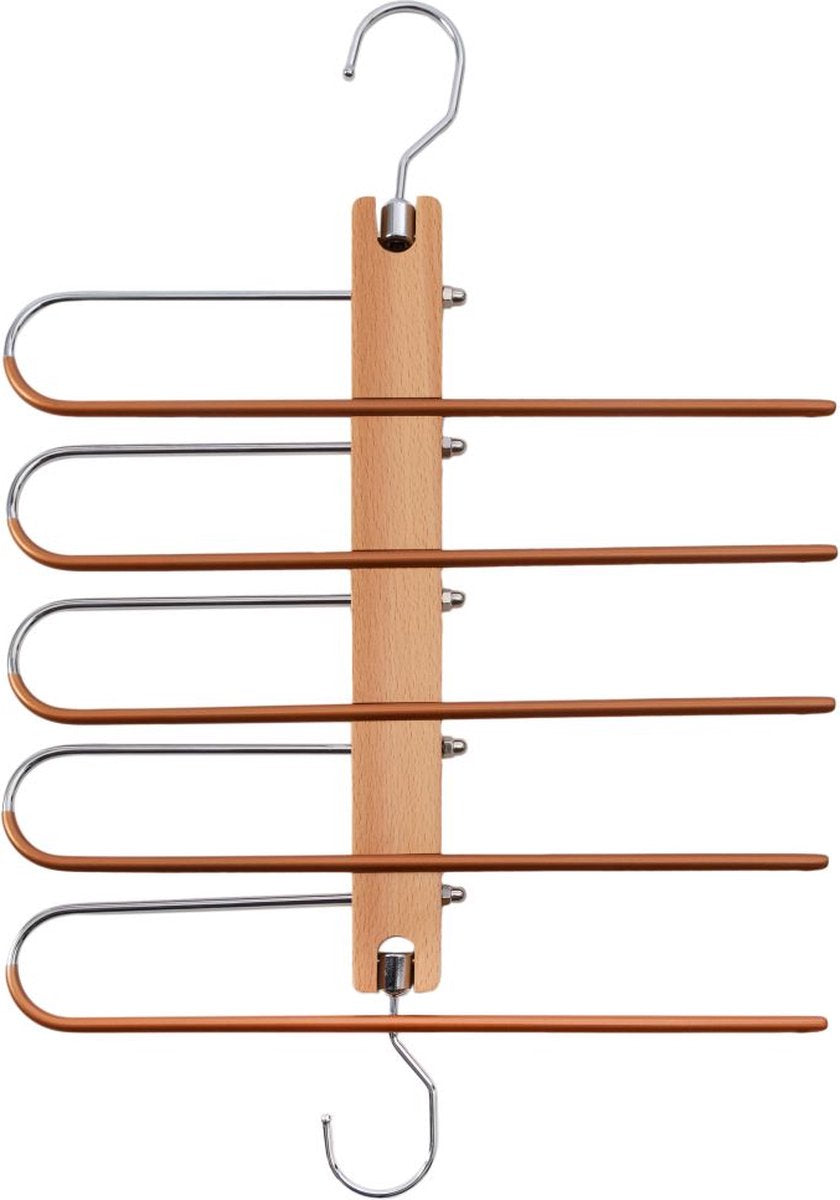 Eleganca Luxe houten broekhanger 5in1