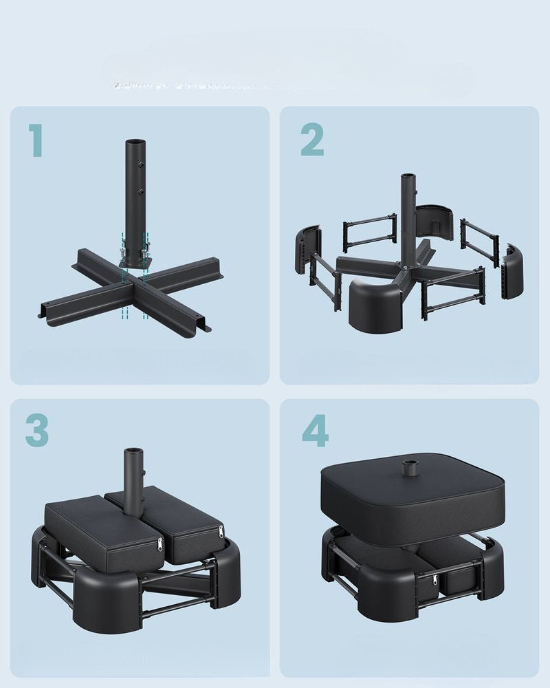 Nancy's Forles Parasolvoet - Parasol Standaard - Parasolhouder - Zwart