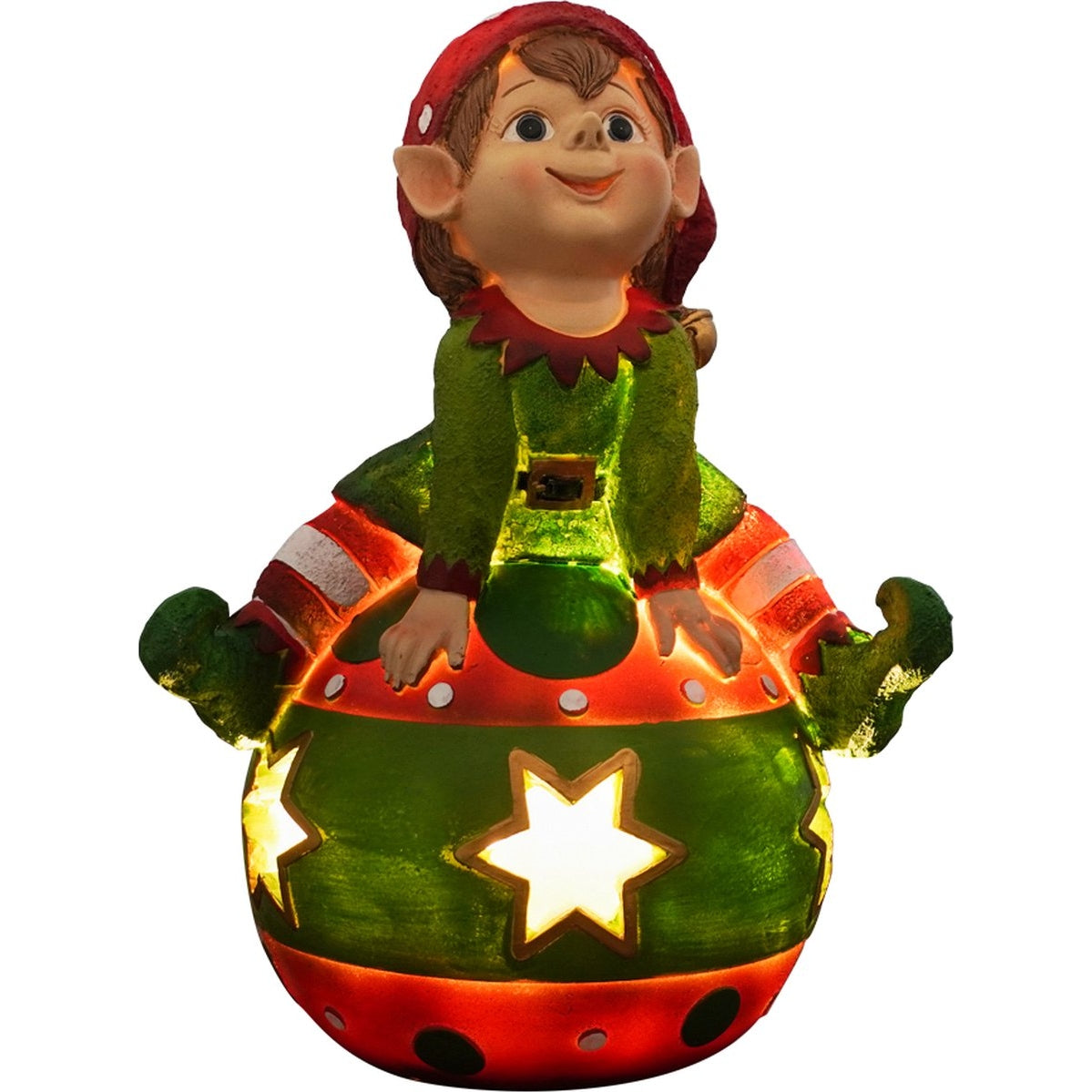 Kristmar Lutin de Noël avec éclairage LED Vert