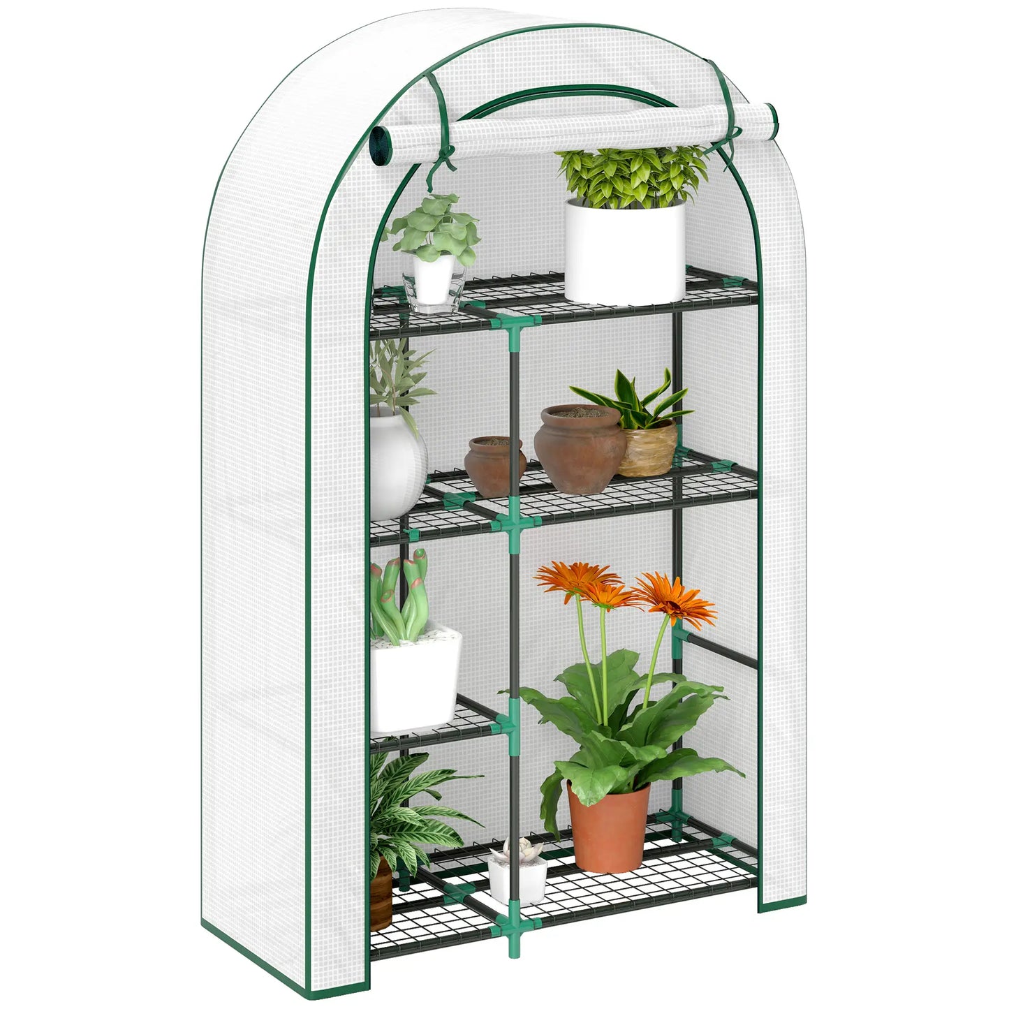 Nancy's Maia Kweekkas - Tuinkas - Plantenkas - Wit - 100 x 45 x 160 cm