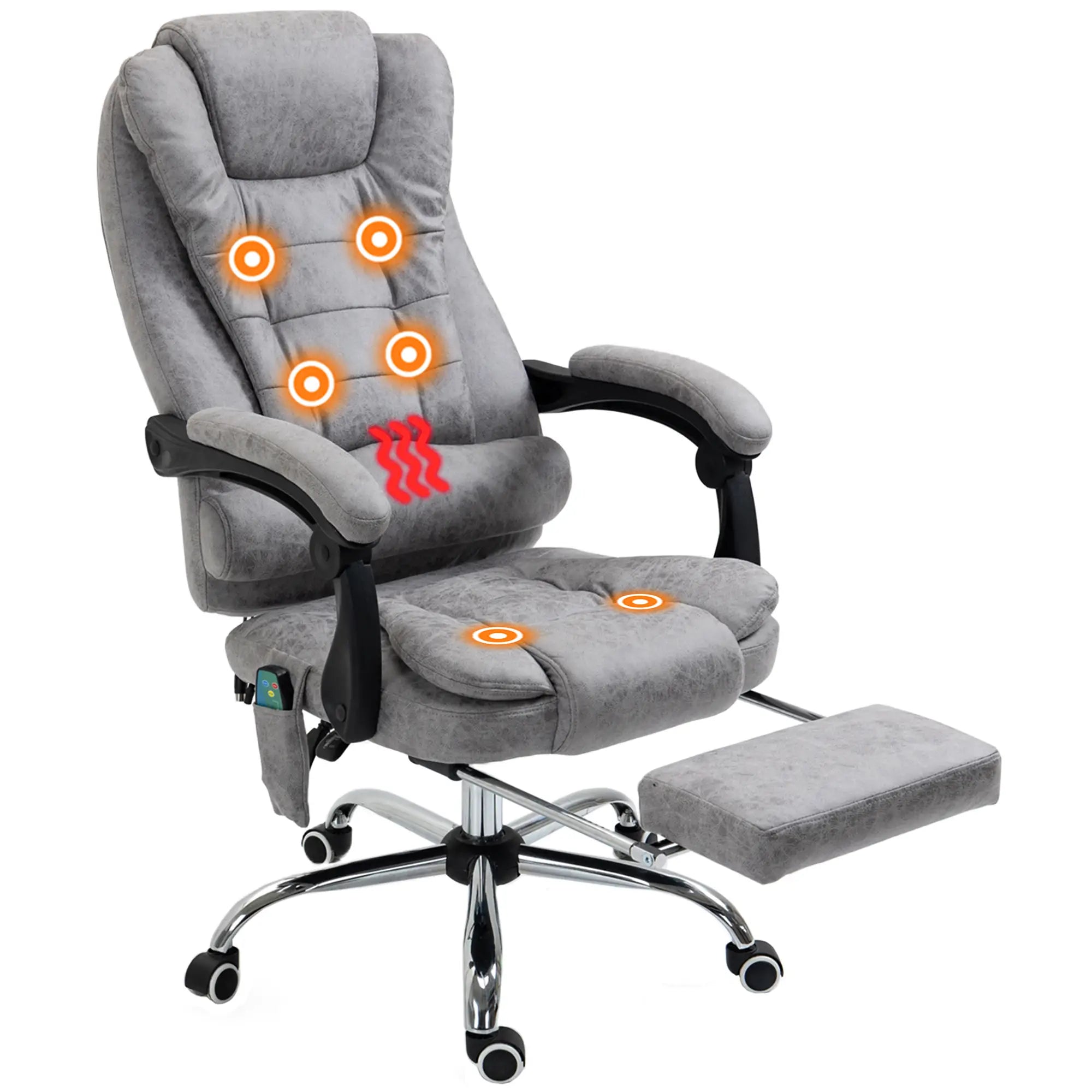 Nancy's Manciano Massage Bureaustoel - Massagestoel - Kantoorstoel - Verstelbaar - Grijs