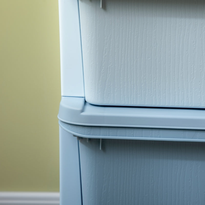 Nancy's Princes Opbergkast voor Kinderen - Speelgoed Organizer - Ladekast - Blauw - ± 75 x 40 x 55 cm