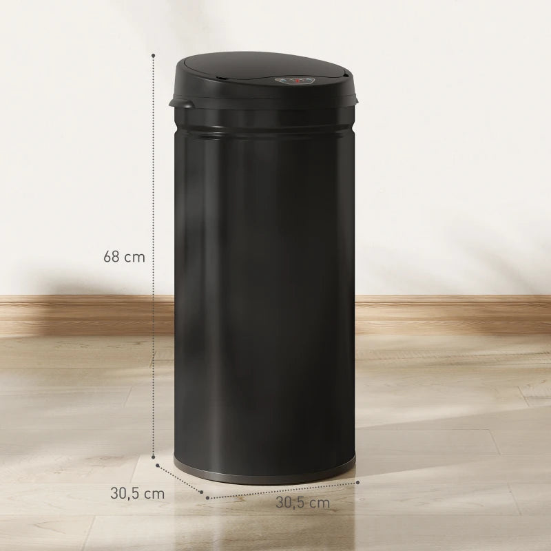 Nancy's Moie Sensor Prullenbak - Sensor Afvalbak - Automatische Prullenbak - Zwart - 42 Liter