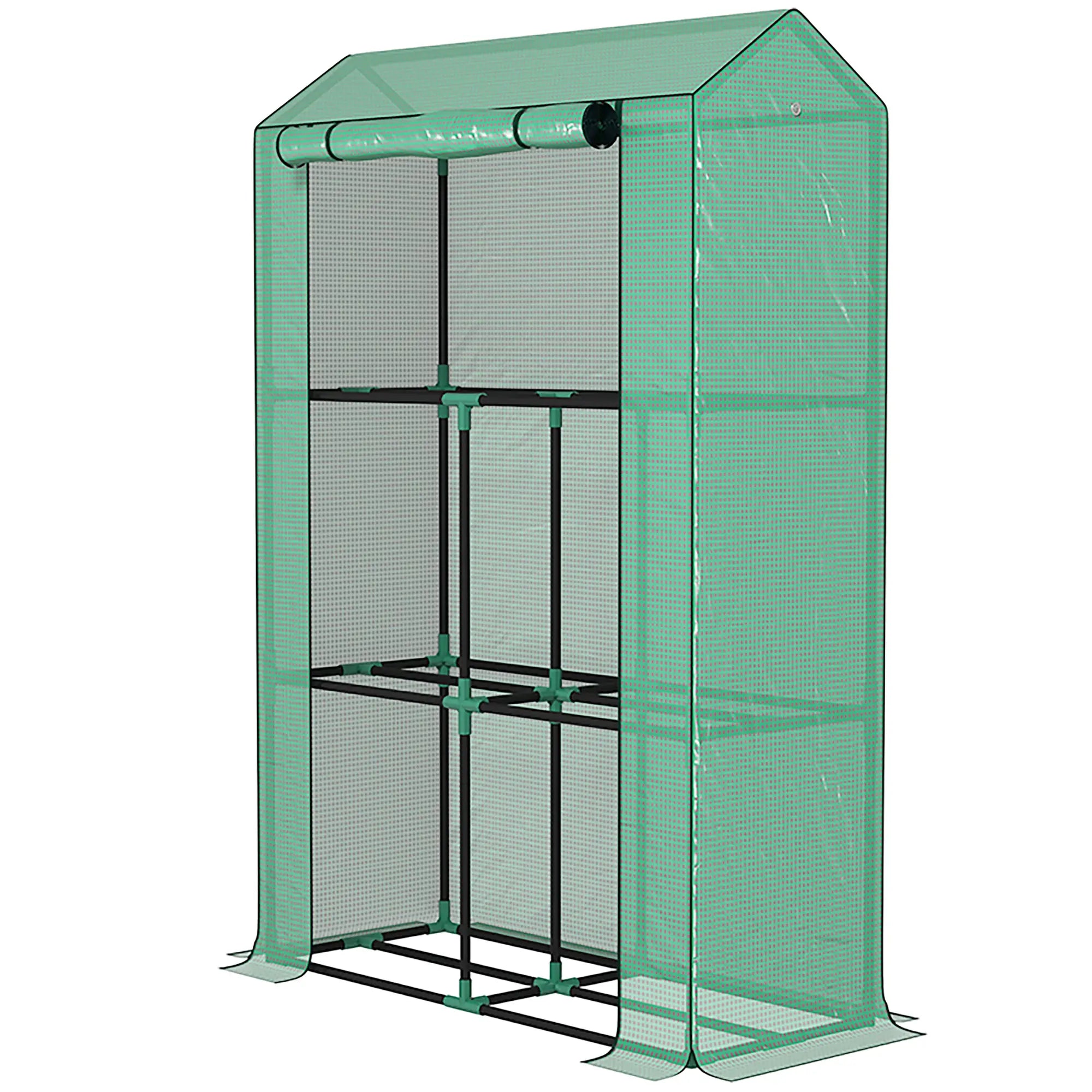 Nancy's Ribeirinha Kweekkas - Tomatenhuis - Plantenrek - Plantenkas - Tuinkas - Groen - 100 x 40 x 150 cm