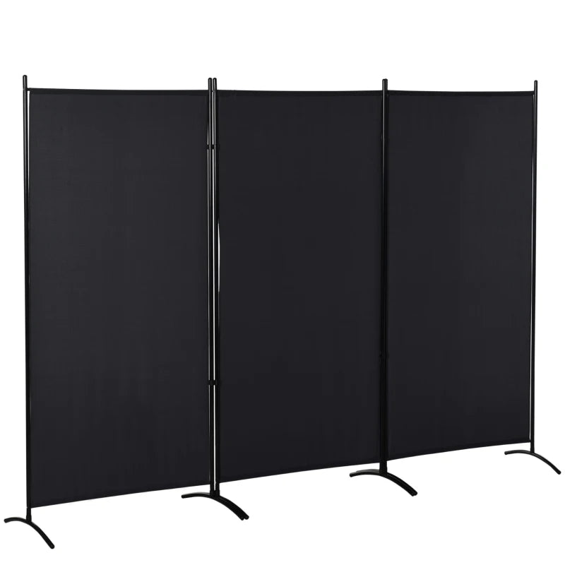 Nancy's Melfi Kamerscherm - Privacyscherm - Scheidingswand - Roomdivider - Zwart - ± 255 x 180 cm