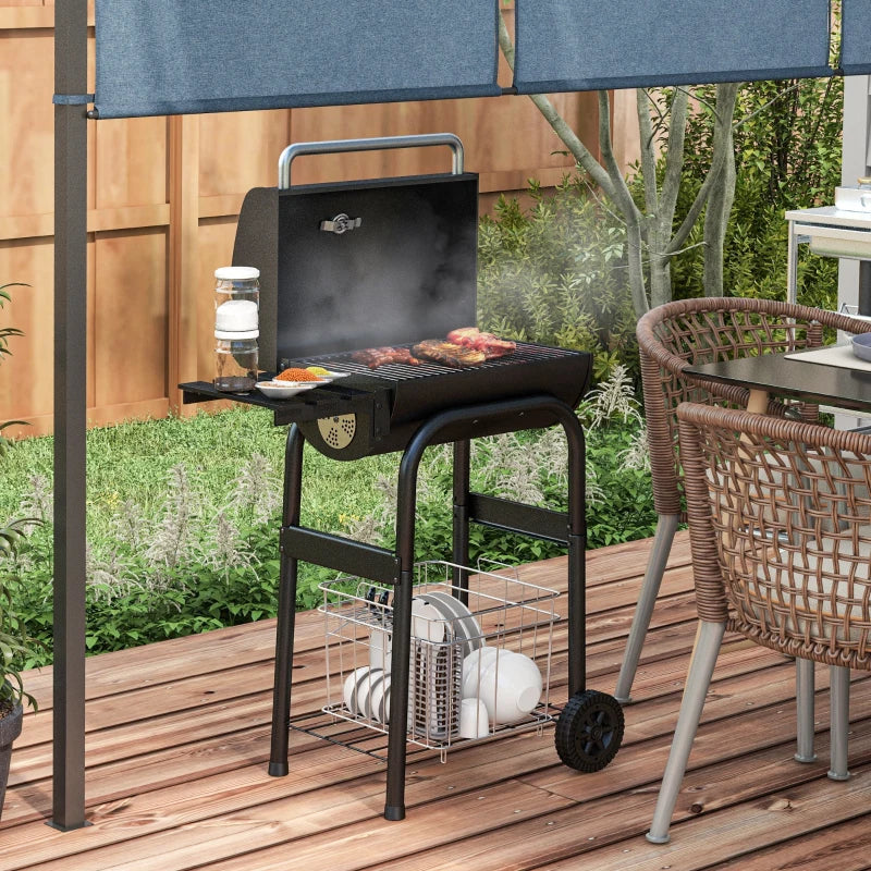 Nancy's Tregosa Barbecue - BBQ - Grill - Charbon de bois - Acier - Noir