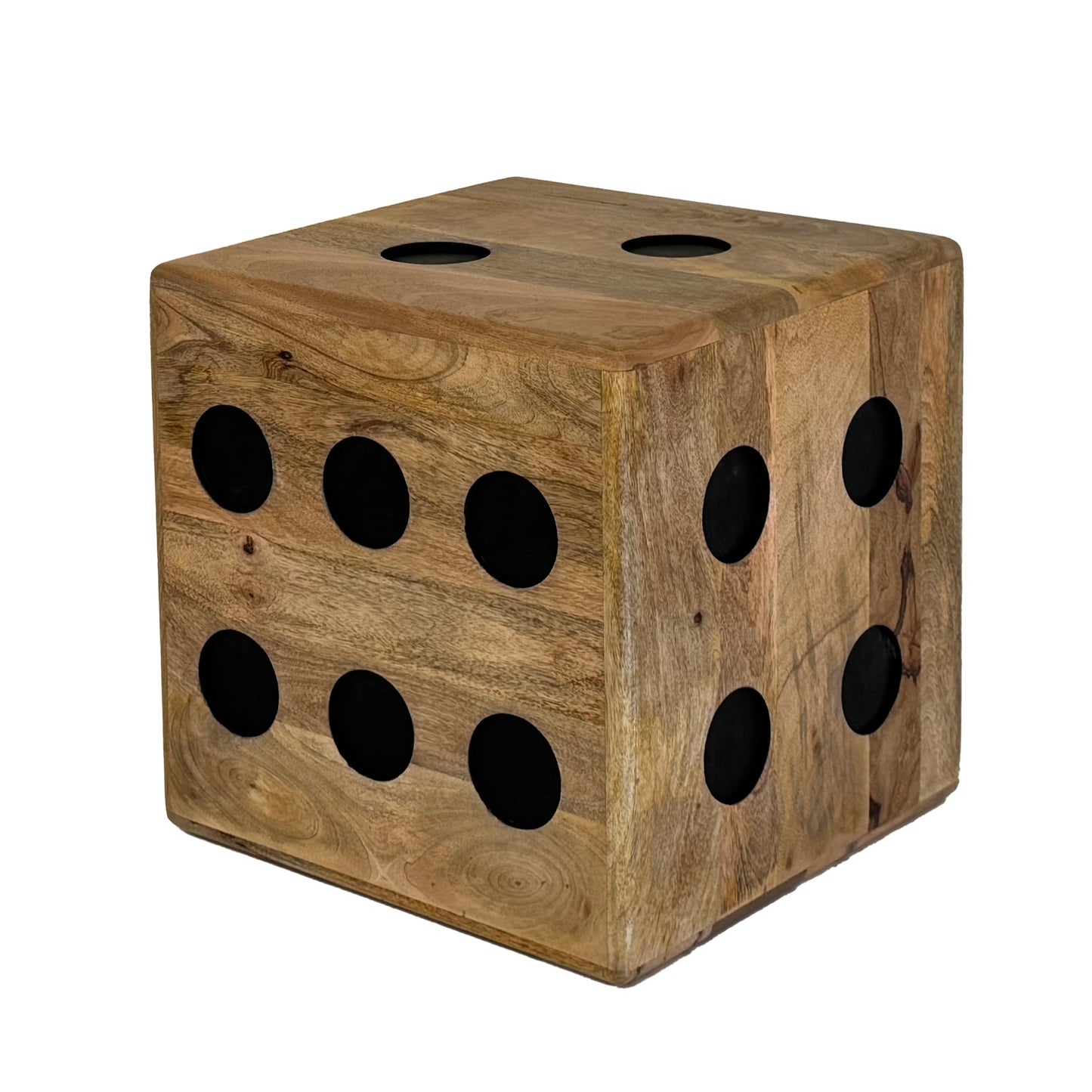 Nancy's Mombarcaro Bijzettafel vierkant - Salontafel - Koffietafel - Massief Mangohout - ± 40 x 40 x 40 cm