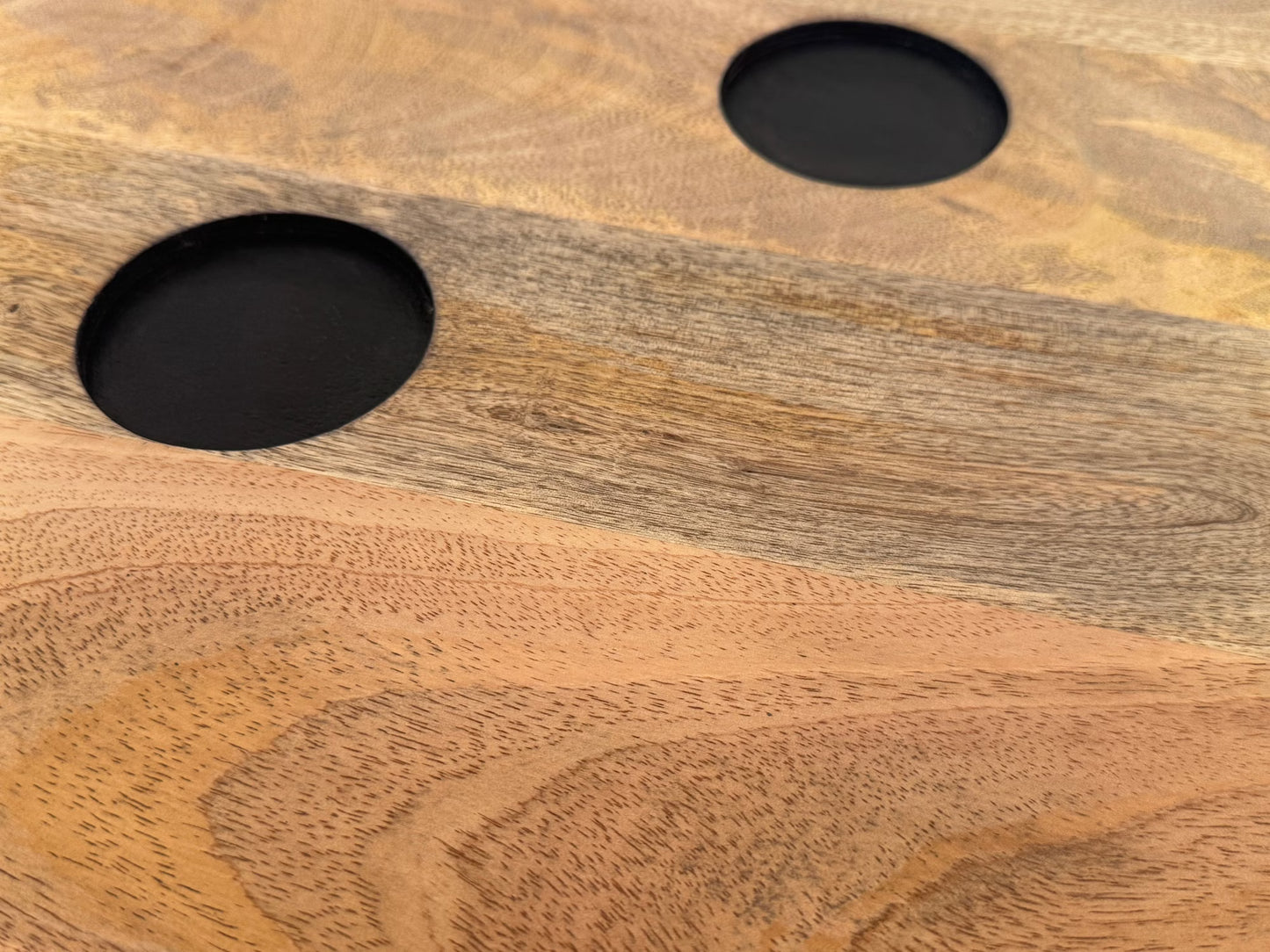 Nancy's Mombarcaro Bijzettafel vierkant - Salontafel - Koffietafel - Massief Mangohout - ± 40 x 40 x 40 cm