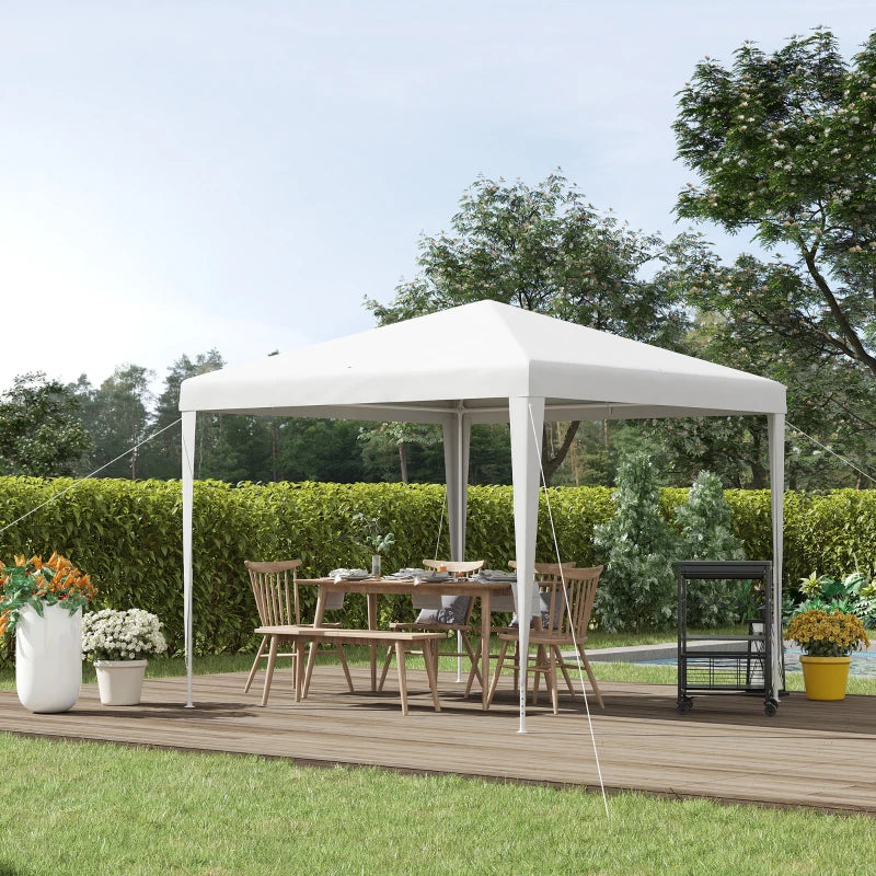 Nancy's Alteres Party Tent - Garden Pavilion - Party Tent - White - 270 x 270 cm