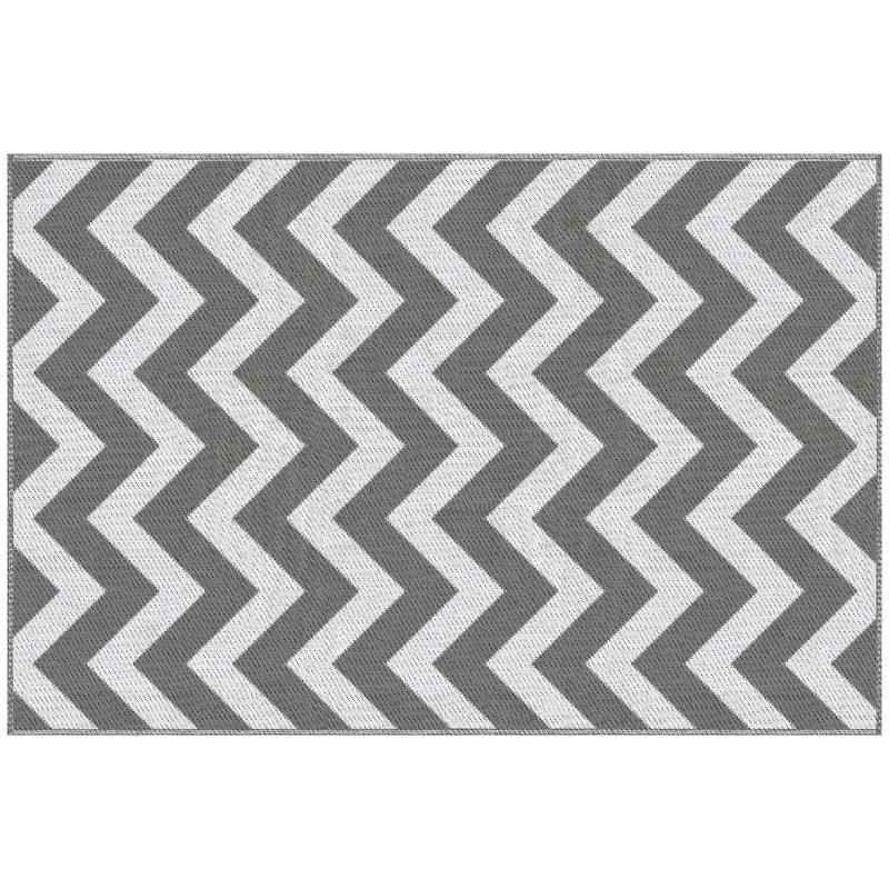 Tapis d'extérieur Nancy's Bolao - Tapis de jardin - Tapis de jardin - Tapis de balcon - Tapis d'extérieur - Gris - 121 x 182 cm