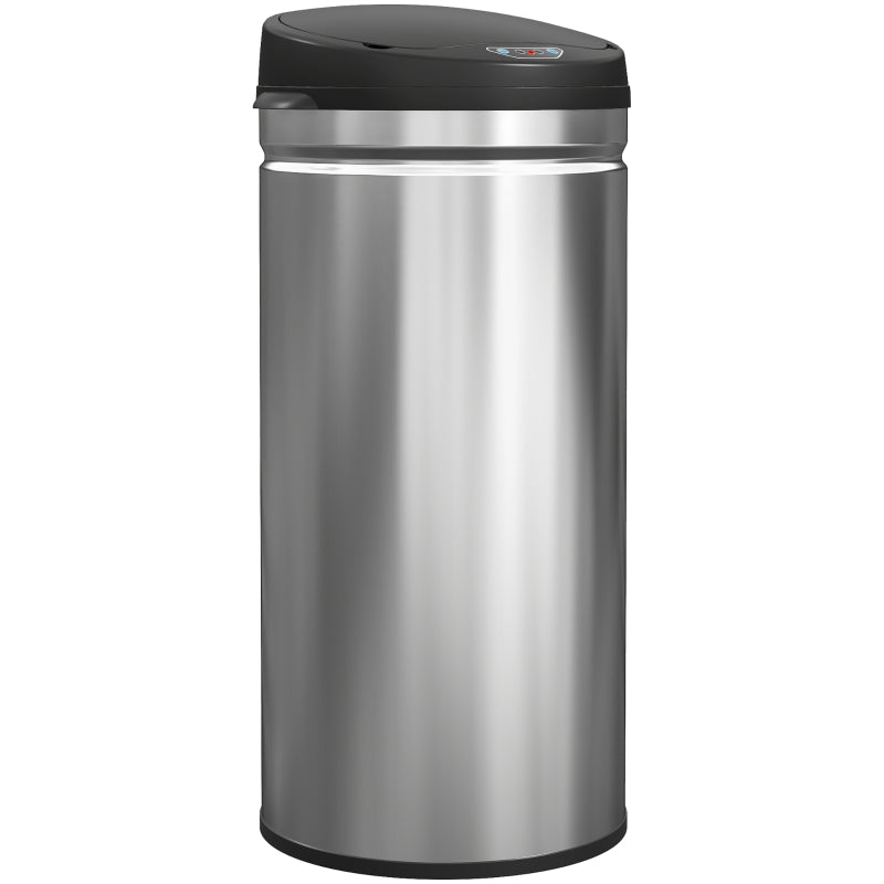 Nancy's Moie Sensor Prullenbak - Sensor Afvalbak - Automatische Prullenbak - Zilver/ Zwart - 42 Liter