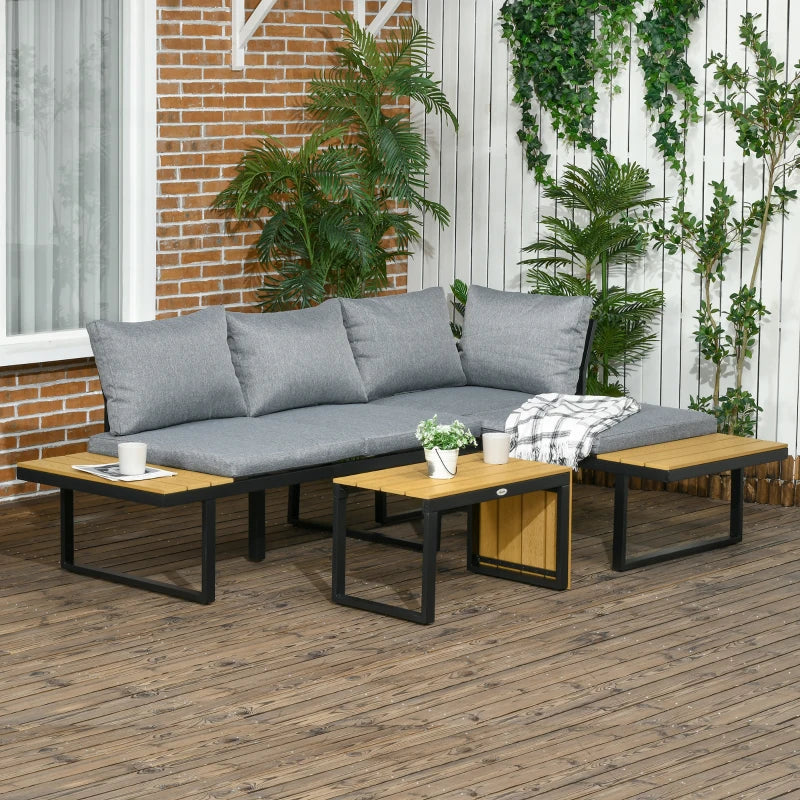 Nancy's Sabrosa Loungeset - Tuinset - Loungebank - Grijs