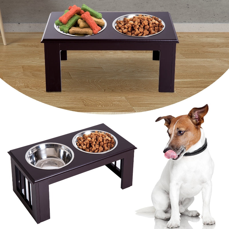 Bol pour chien Nancy’s Anjou Raised, bol de nourriture, bols en acier inoxydable, bol de nourriture pour animaux de compagnie, MDF