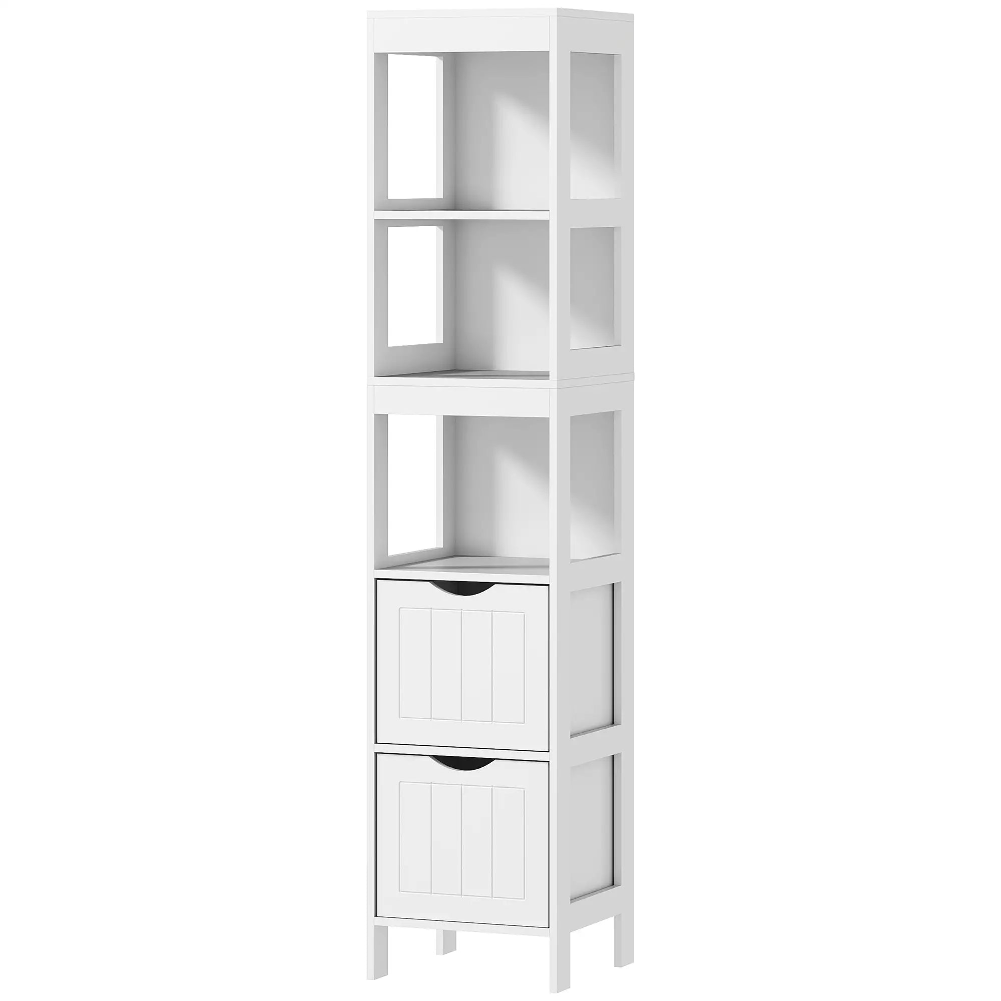 Nancy's Carano Badkamerkast - Badkamermeubel - Wit - ± 30 x 30 x 140 cm