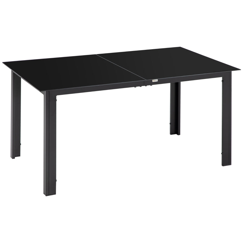 Nancy's Reboleira Garden table - Patio table - Outdoor dining table - Garden furniture - Black - ± 150 x 90 x 75 cm