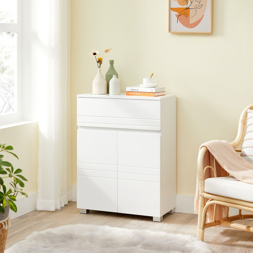 Nancy's Bedale Badkamerkast - Badkamermeubel - Wit - Modern - 60 x 30 x 80 cm