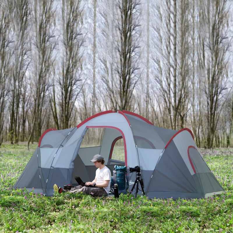 Nancy's Neustadt Kampeertent - Camping tent - Blauw / Grijs - 455 x 230 x 180 cm