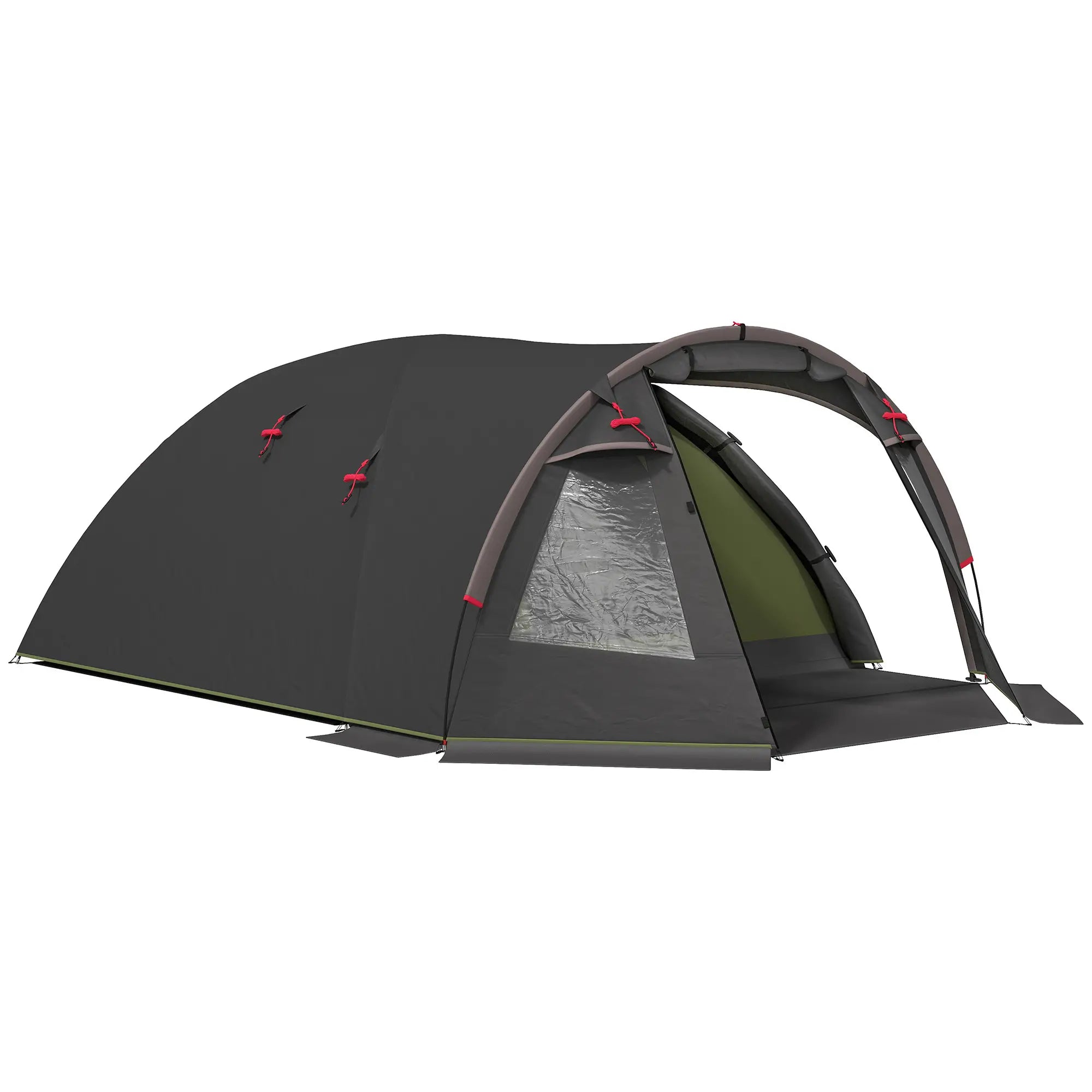 Nancy's Gubbio Kampeertent - Campingtent - Familietent - Zwart - 360 x 250 x 130 m