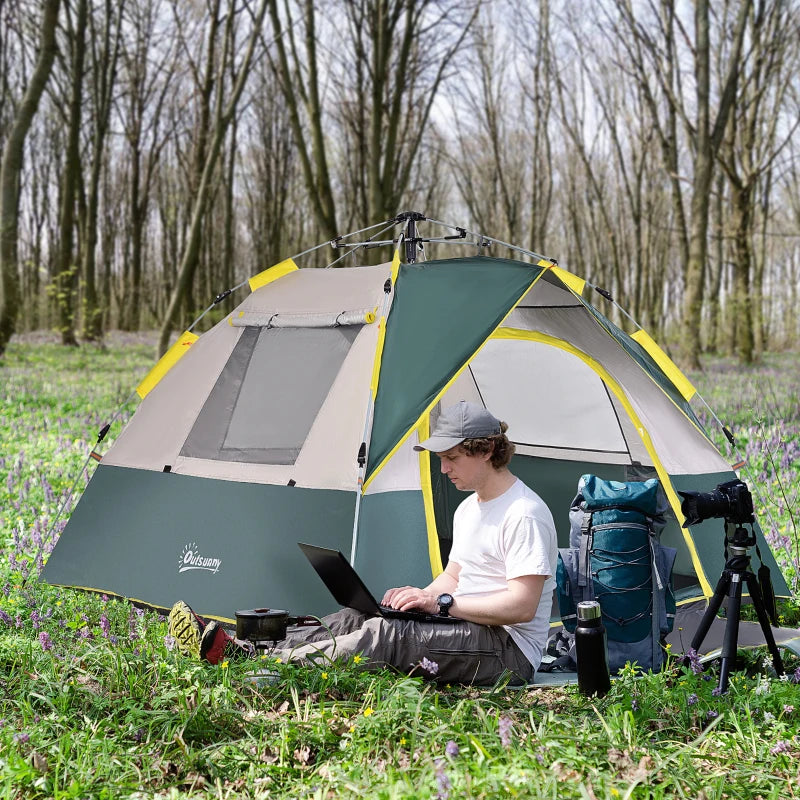 Nancy's Pettville Kampeertent - Camping tent - Strandtent - Groen - 205 x 195 x 135 cm