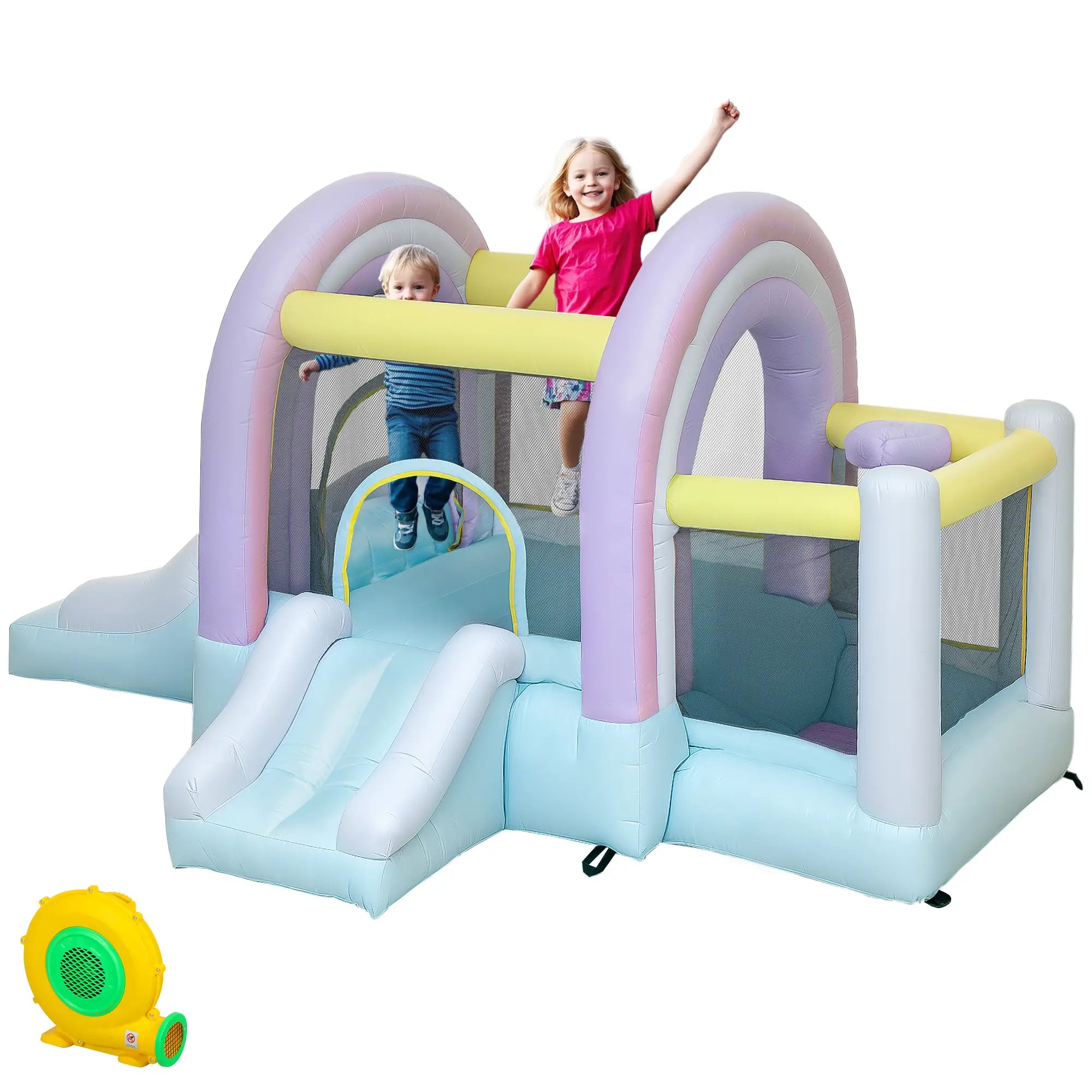 Nancy's Frigento Springkussen - Springkasteel - 340 x 220 x 180 cm